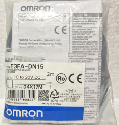 Omron E3FA-DN15 Photoelectric Sensor 10-30V DC - 1pc - OMRON