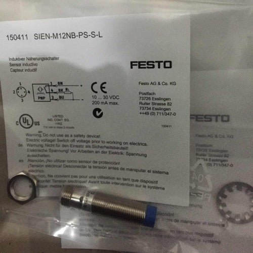 Festo SIEN-M12NB-PS-S-L Proximity Sensor Free Shipping One SIENM12NBPSSL