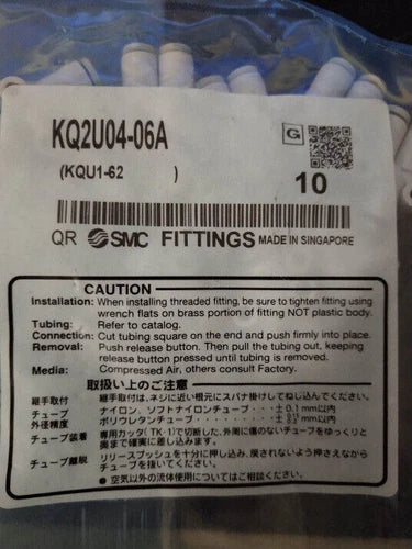 10PCS  SMC KQ2U04-06A Fittings KQ2U0406A Free Shipping