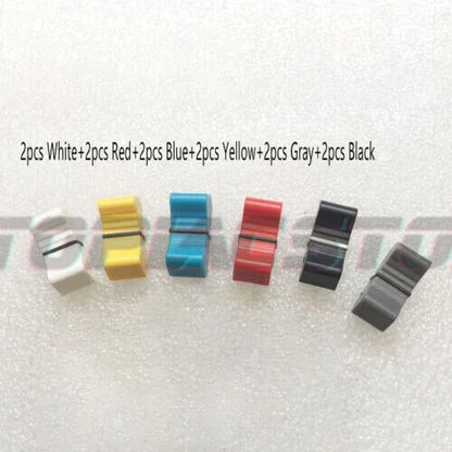 12PCS For MG124CX Allen & Heath Soundcraft Straight Slide Fader Knob Cap #au