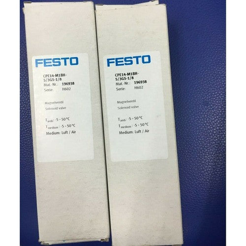 Festo CPE14-M1BH-5/3GS-1/8 196938 Solenoid Valve One CPE14M1BH5/3GS1/8