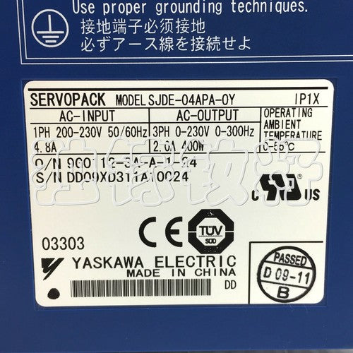 Yaskawa SJDE-04APA-OY Servo Driver 1PC SJDE04APAOY ping