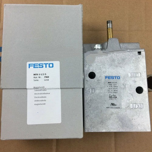 Festo MFH-3-1/2-S 7960 Solenoid Valve One Free Shipping MFH31/2S