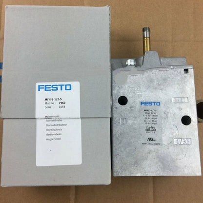Festo MFH-3-1/2-S 7960 Solenoid Valve One Free Shipping MFH31/2S