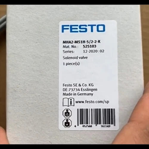 Festo MHA2-MS1H-5/2-2-K 525103 Solenoid Valve One MHA2MS1H5/22K