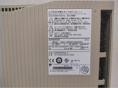 Yaskawa SGDV-330A01A002000 Servo Driver 1PC SGDV330A01A002000