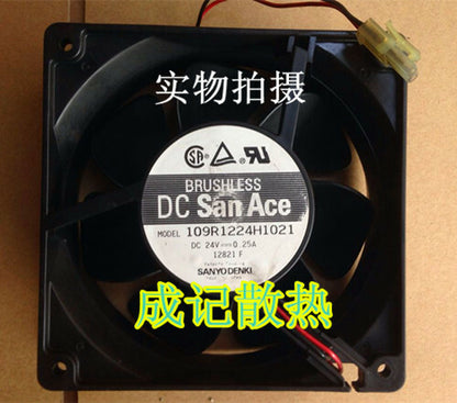 1pcs Sanyo 109R1224H1021 24V 0.25A 12CM inverter fan