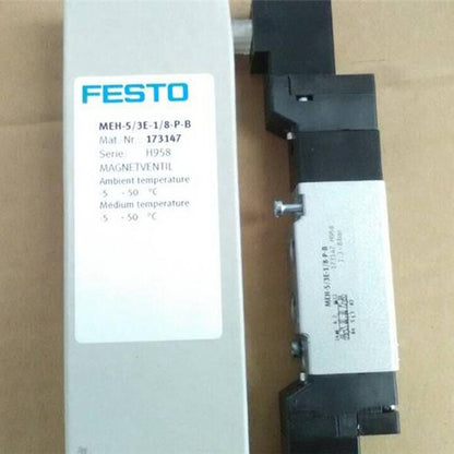 Festo MEH-5/3E-1/8-P-B 173147 Solenoid Valve One Free Shipping MEH5/3E1/8PB