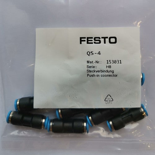 10PCS/bag Festo QS-4 153031 Connector Free Shipping QS4