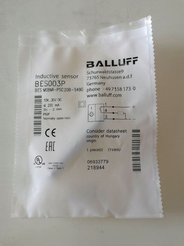 BALLUFF BES003P BES M08MI-PSC20B-S49G Proximity Sensor One Free Shipping