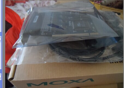 1PC  MOXA C104H/PCI 4-port RS-232 Multi-serial Card with Cable