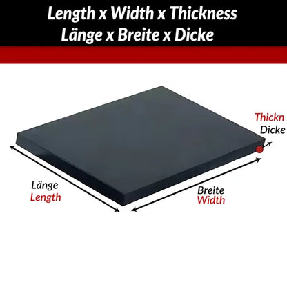 SOLID RUBBER SHEETING VARIOUS SHEET SIZES AVAILABLE X 5MM TO 50MM THICKNESS #d