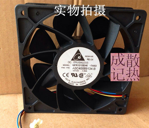 1pcs Delta QFR1212EHE 12038 12V 1.5A 4-pin PWM server fan