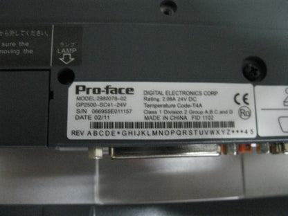 Pro-face GP2500-SC41-24V Touch Screen One ping
