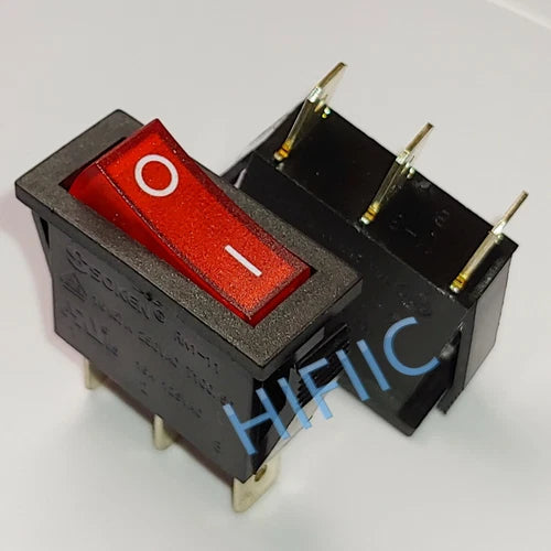 1PC SOKEN RK1-11 Rocker Switch Red Lamp 16A 125/250VAC 3 Pins 2 Positions #ke