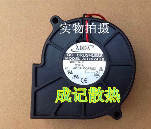 1pcs  ADDA AD7524UB 24V 7530 Cooling Ventilation Blower Fan
