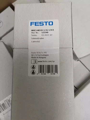 Festo MHE3-MS1H-3/2G-1/8-K 525149 Solenoid Valve One MHE3MS1H3/2G1/8K