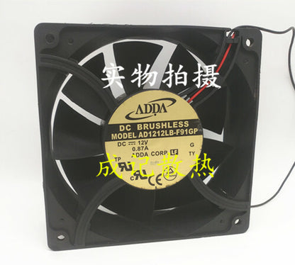 1pcs  ADDA AD1212LB-F91GP 12V 0.87A 12038 120mm 2-wire chassis cooling fan