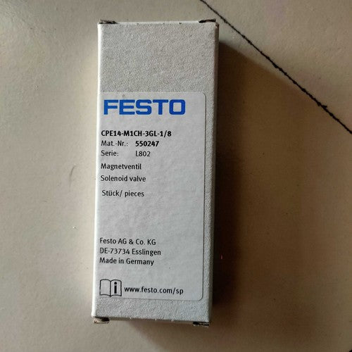 Festo CPE14-M1CH-3GL-1/8 550247 Solenoid Valve One Free Shipping