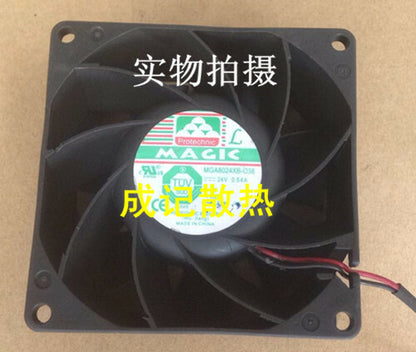 1pcs  MAGIC MGA8024XB-O38 24V 0.54A 8038 2-wire inverter fan