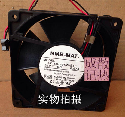 1pcs NMB-MAT 4715SL-05W-B40 24V 0.67A Inverter Cooling Fan