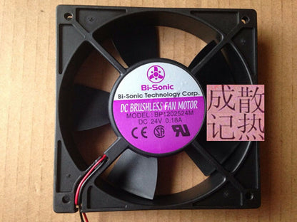 1pcs  Bi-sonic BP1202524M 12025 24V 0.18A 12CM 2-wire inverter fan