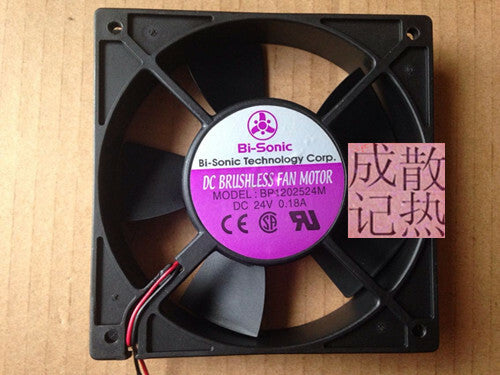 1pcs  Bi-sonic BP1202524M 12025 24V 0.18A 12CM 2-wire inverter fan