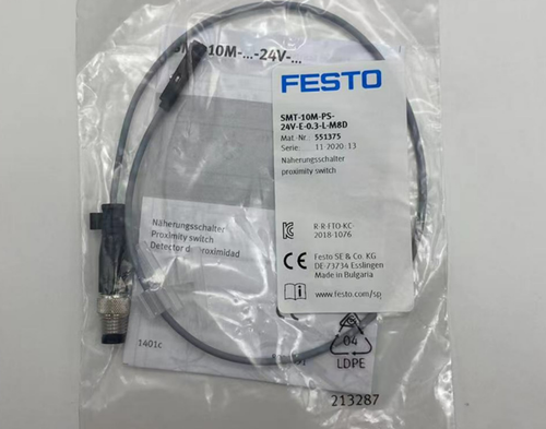 Festo SMT-10M-PS-24V-E-0,3-L-M8D 551375 Magnetic Switch One Free Shipping