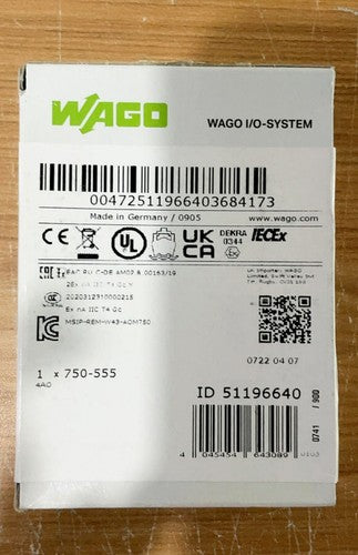 1PC Wago 750-555 PLC Module ping 750555