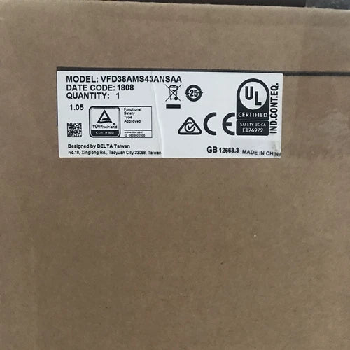 Delta VFD38AMS43ANSAA VFD inverter 18.5kw 25HP 3Phase 380V-480VAC One