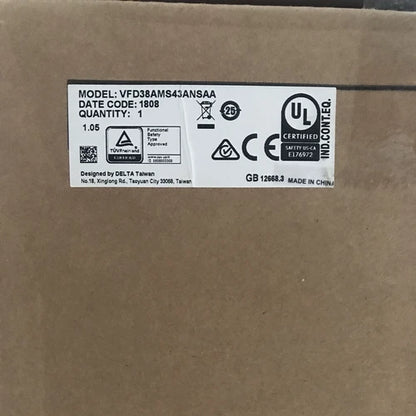 Delta VFD38AMS43ANSAA VFD inverter 18.5kw 25HP 3Phase 380V-480VAC One