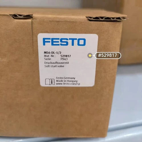 Festo MS6-DL-1/2 Soft Start Valve 529817 One Free Shipping MS6DL1/2