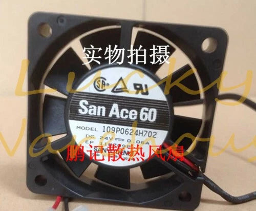 1pcs SANYO 109P0624H702 DC24V 0.06A 60*60*15 inverter fan