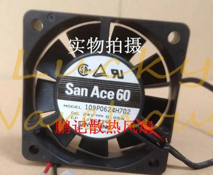 1pcs SANYO 109P0624H702 DC24V 0.06A 60*60*15 inverter fan