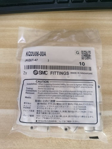 1Bag/10PCS SMC KQ2U06-00A KQ2U0600A Fittings Free Shipping