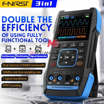 FNIRSI 2C23T / 2C53T Smart Digital Oscilloscope Multimeter Signal Generator #cx