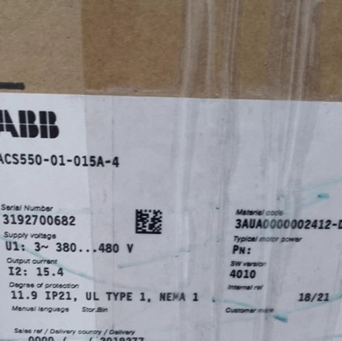 ABB Inverter ACS550-01-015A-4