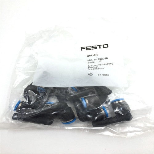 10PCS/1bag Festo QSL-8 153058 Connector Free Shipping QSL-8