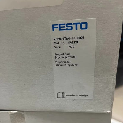 One Festo VPPM-6TA-L-1-F-0L6H 542221 Proportional Valve ping