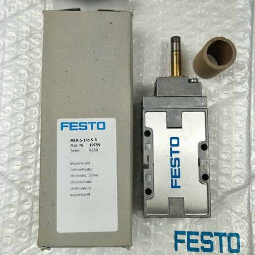 Festo MFH-5-1/8-S-B 19759 Solenoid Valve One Free Shipping MFH51/8SB