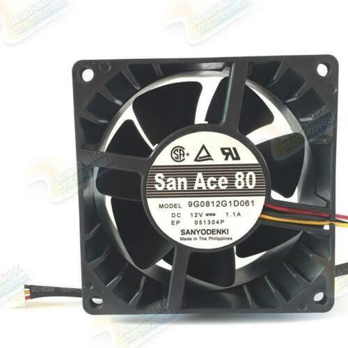 1pcs SanAce80 9G0812G1D061 12v 1.1A 8038 80mm cooling fan