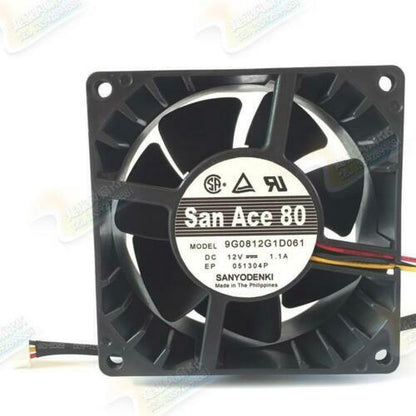 1pcs SanAce80 9G0812G1D061 12v 1.1A 8038 80mm cooling fan