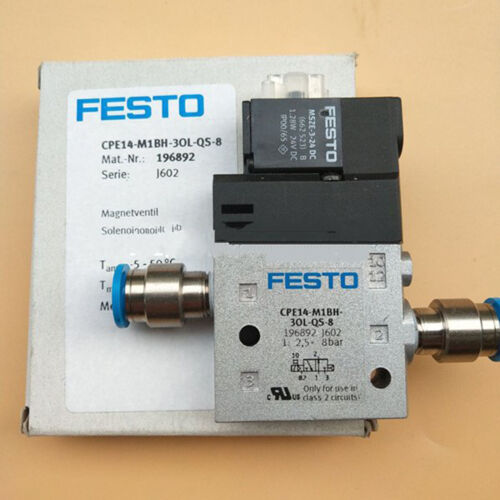 Festo CPE14-M1BH-3OL-QS-8 196892 Solenoid Valve One Free Shipping