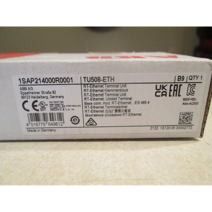 1PC ABB TU508-ETH 1SAP214000R0001 ping