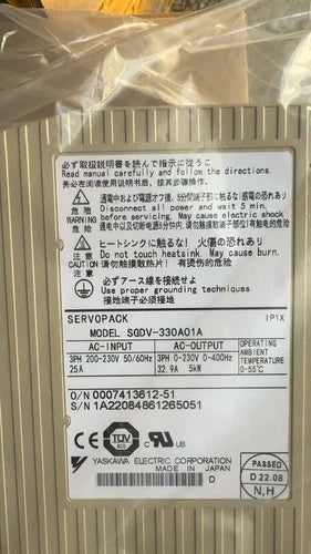 Yaskawa SGDV-330A01A Servo Driver 1PC SGDV330A01A ping