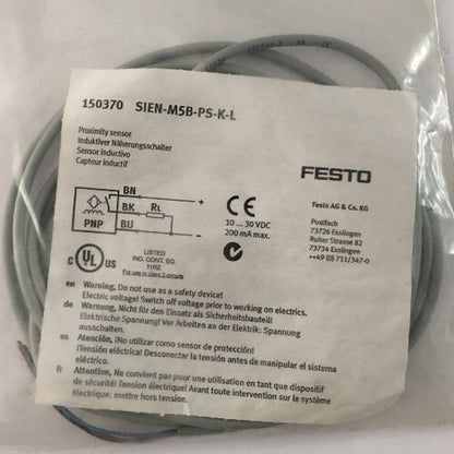 1PC FESTO SIEN-M5B-PS-K-L 150370 Proximity Switch Free Shipping SIENM5BPSKL