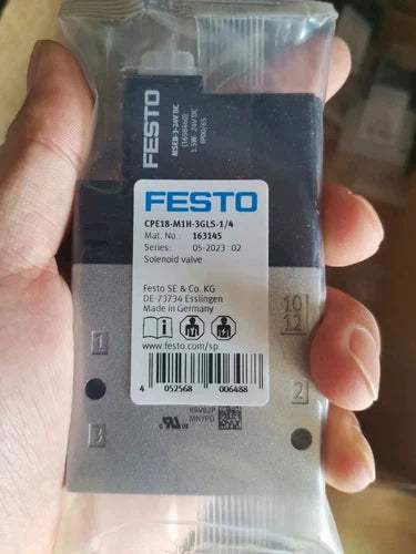 Festo CPE18-M1H-3GLS-1/4 163145 Solenoid Valve One CPE18M1H3GLS1/4
