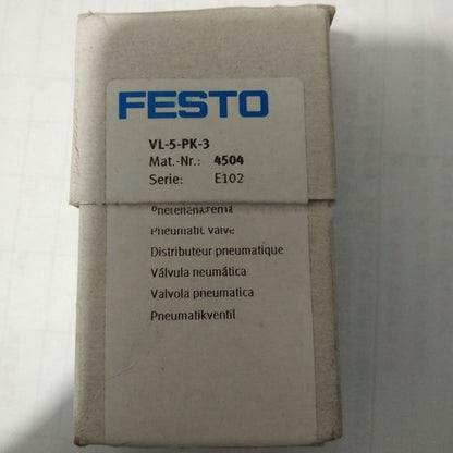 Festo VL-5-PK-3 4504 Valve One ping VL5PK3
