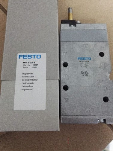 Festo MFH-5-3/8-B 19705 Solenoid Valve One Free Shipping MFH53/8B
