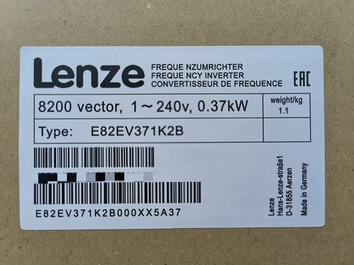 LENZE E82EV371K2B E82EV371-2B Inverter One ping